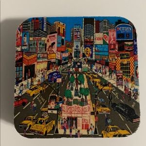 6 PCs/set of cup mat, New York City theme. New